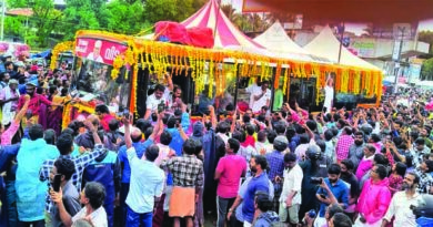 ಹುಟ್ಟೂರಿಗೆ ಬಂದು ಸೇರಿದ ಜನನಾಯಕ ವಿ.ಎಸ್. ಪಾರ್ಥಿವ ಶರೀರ